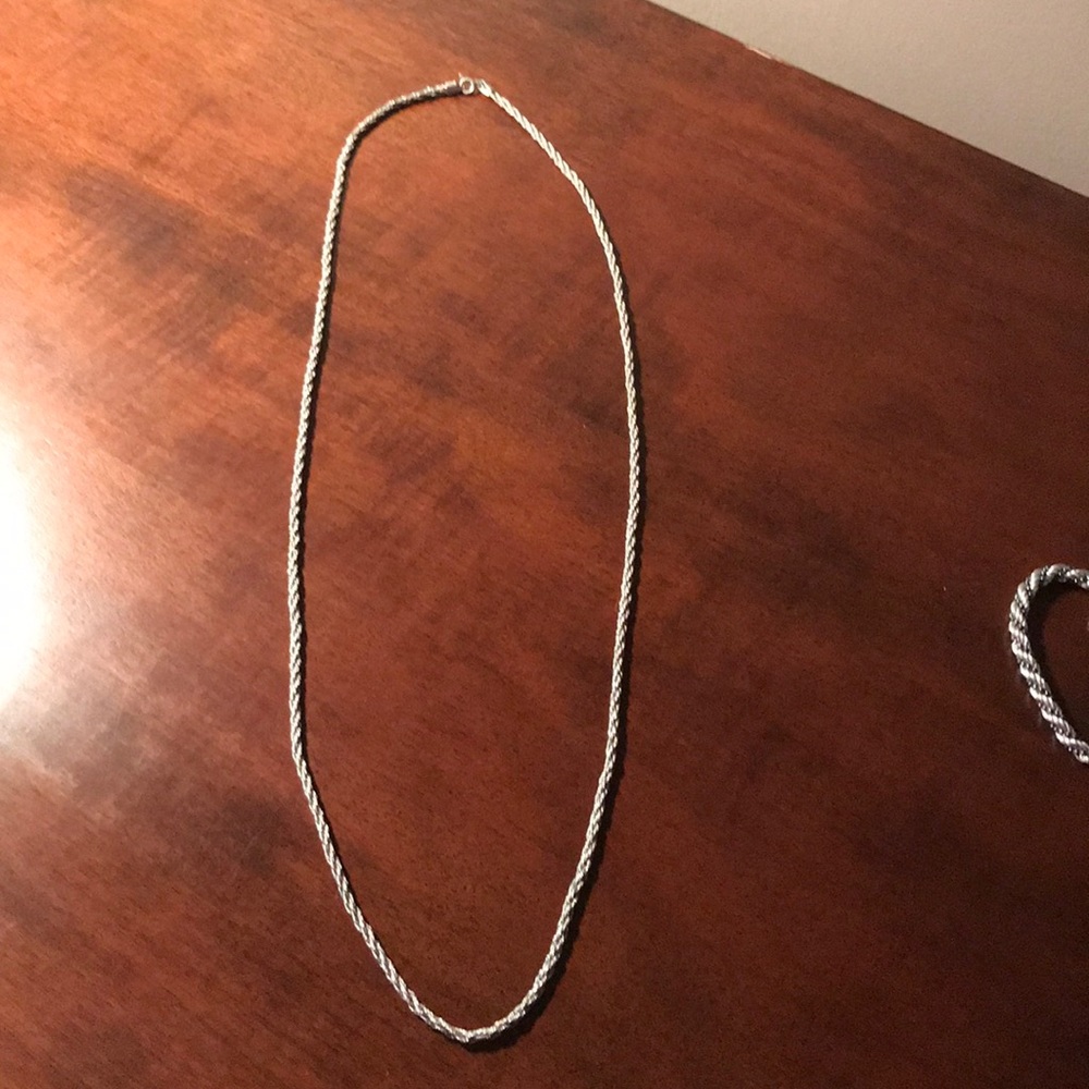 Sterling Silver Rope Chain - Picture 3 of 3